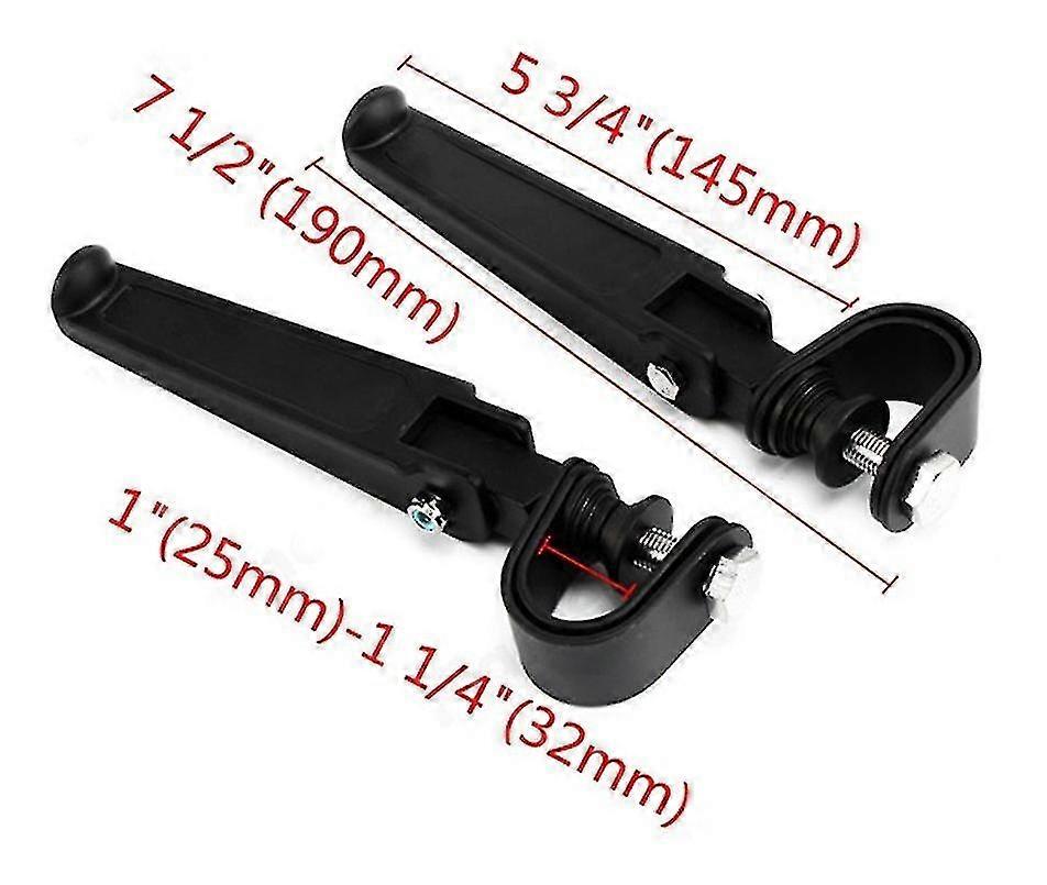 Universal Footpegs For Motorcycle Black Colour(black)(1pair)