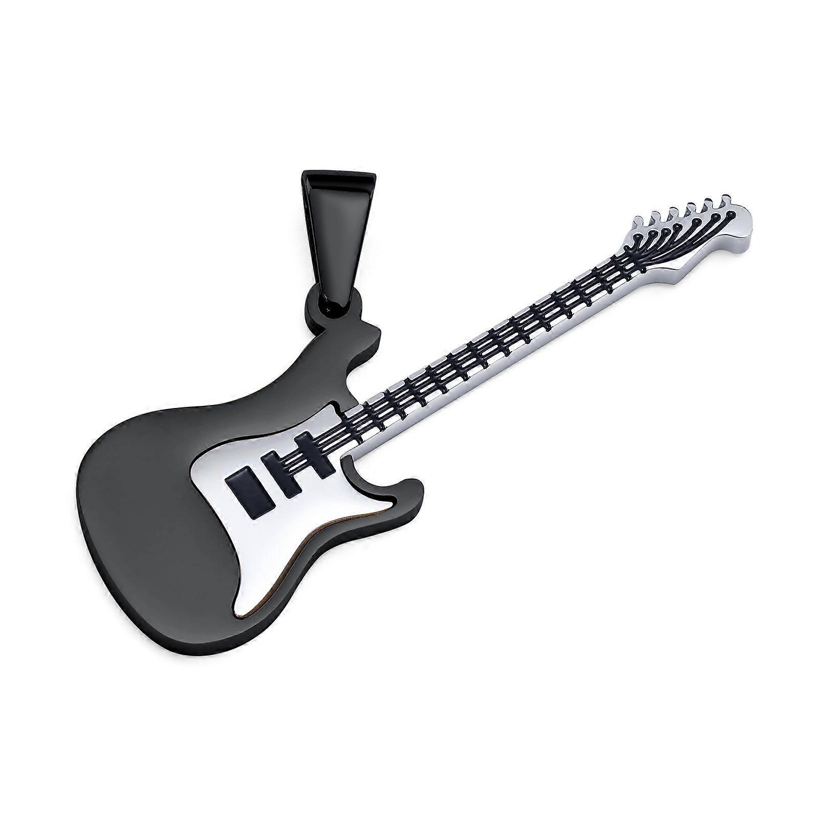 Κολιέ σημειώσεων Plectrum/bass κιθάρων ανοξείδωτου για άνδρες και γυναίκες, λάτρεις της μουσικής Μενταγιόν Rock Punk Κοσμήματα