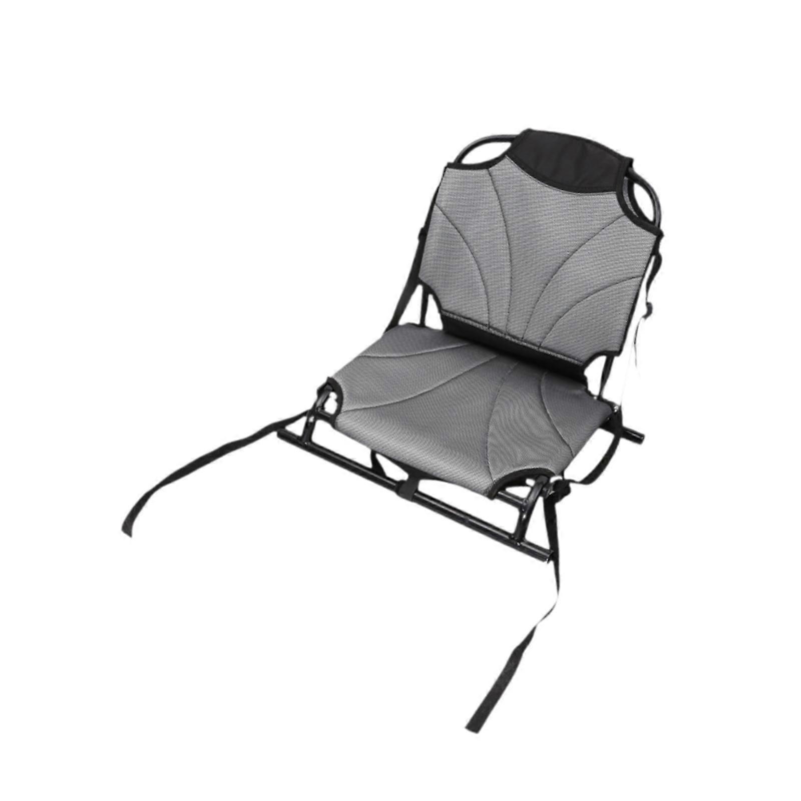 Folding Kayak Seat Replacement with Backrest Premium Adjustable Fishing Seat