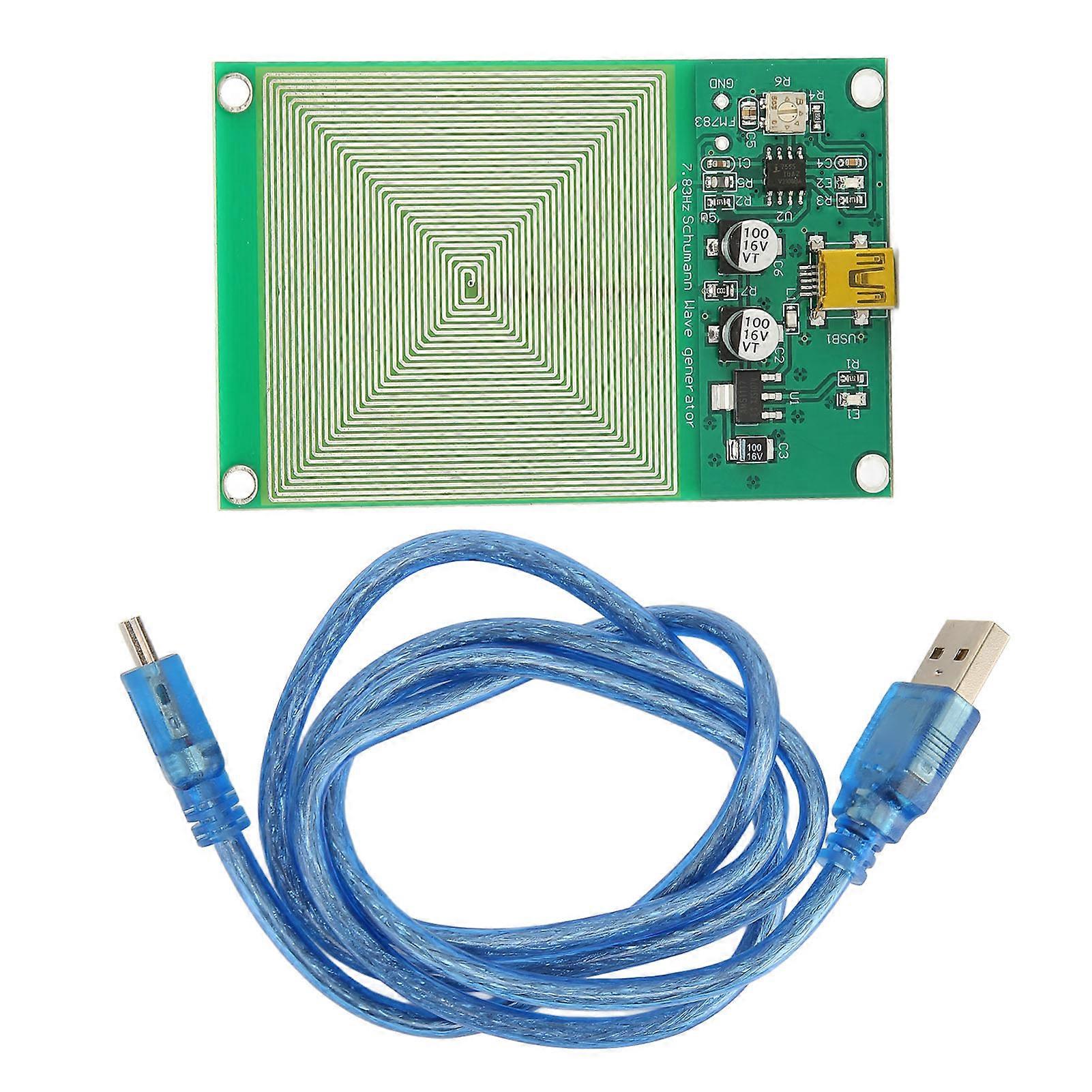 Schumann Wave Generator 7.83Hz Sleep Improver Ultra Low Frequency Pulse Generator with USB Cable for Relaxing