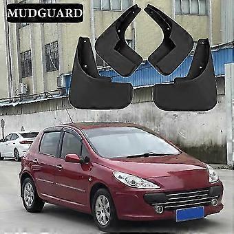 4pcs High Quality Car Mud Flaps Splash Guards Mudguard Mudflaps Fenders Accessories For Peugeot 307 2001-2011