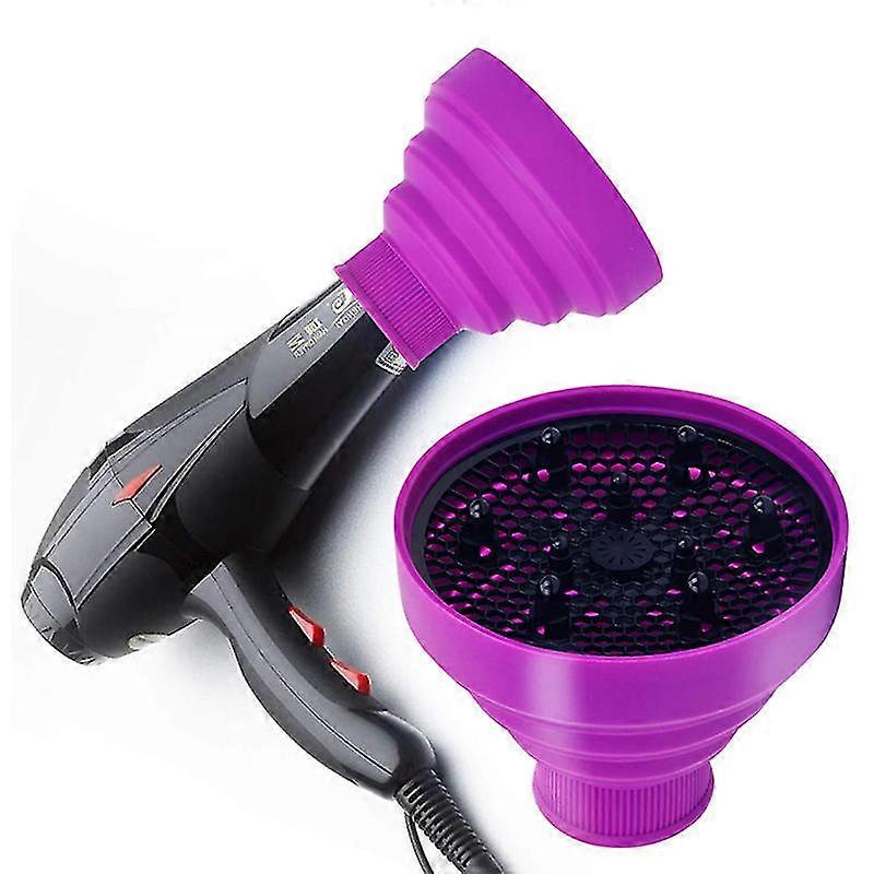 Universal Foldable Hair Dryer Diffuser Accessories - Purple 13.8*11.5cm