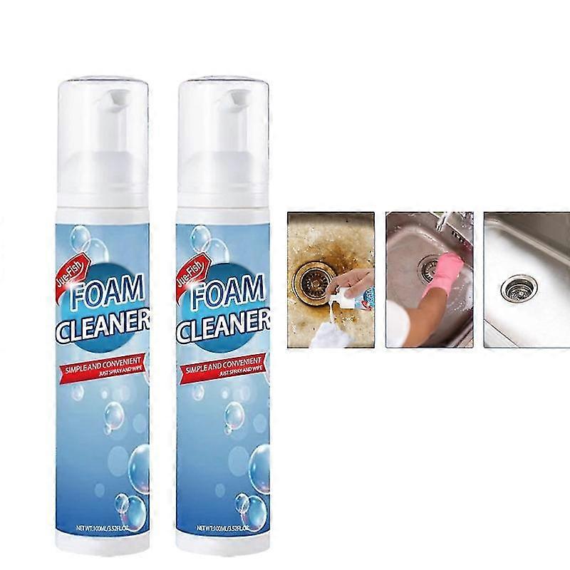 2pcs All-purpose Cleaning Bubble Cleaner Spray Foam Kitchen Removal