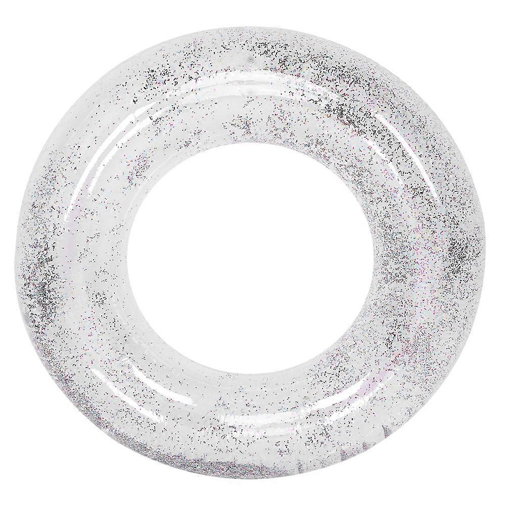 Adult Inflatable Foldable Cute Transparent Round Shape Pool Float Beach Swimming Ring