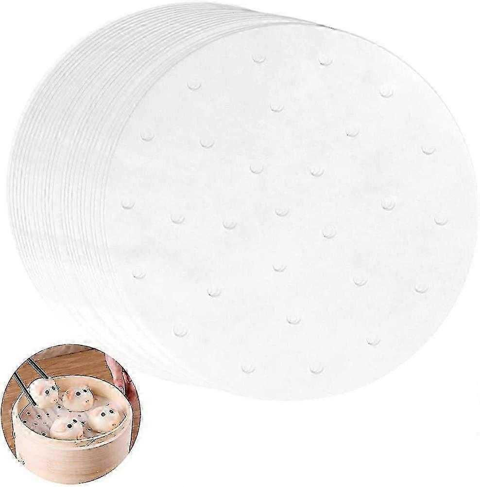 Air Fryer Liners, Set Of 100, Non Stick Baking Parchment Circles Bamboo Steamer