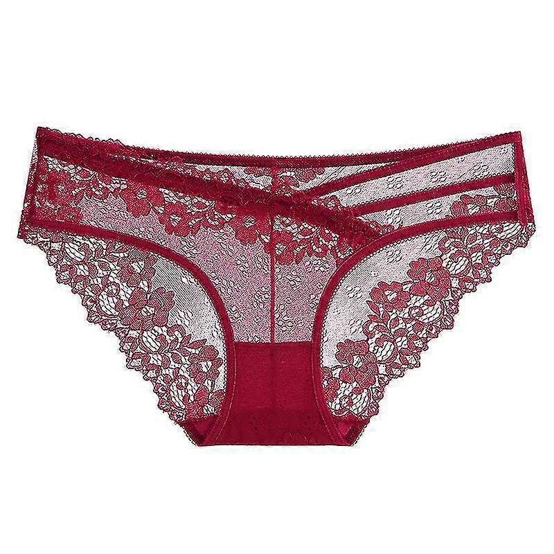 Women's Sexy Lace Summer Low Waist Breathable Briefs Irregular Belt Underwear