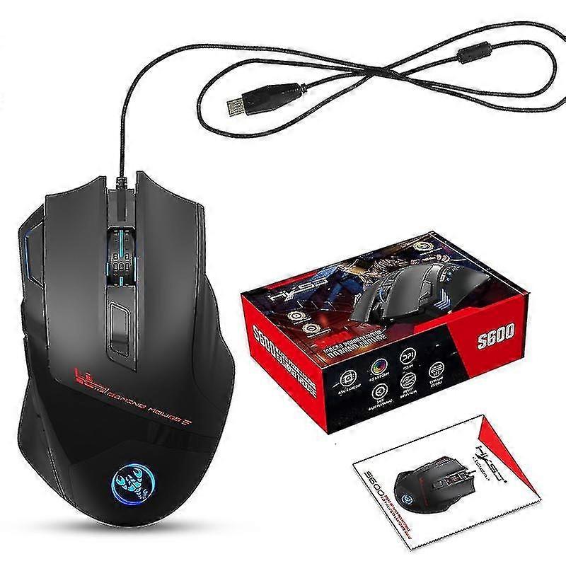 Wired Gaming Mouse 6 Kinds Rgb Lighting Mice Corded Mouse For Laptop Notebook