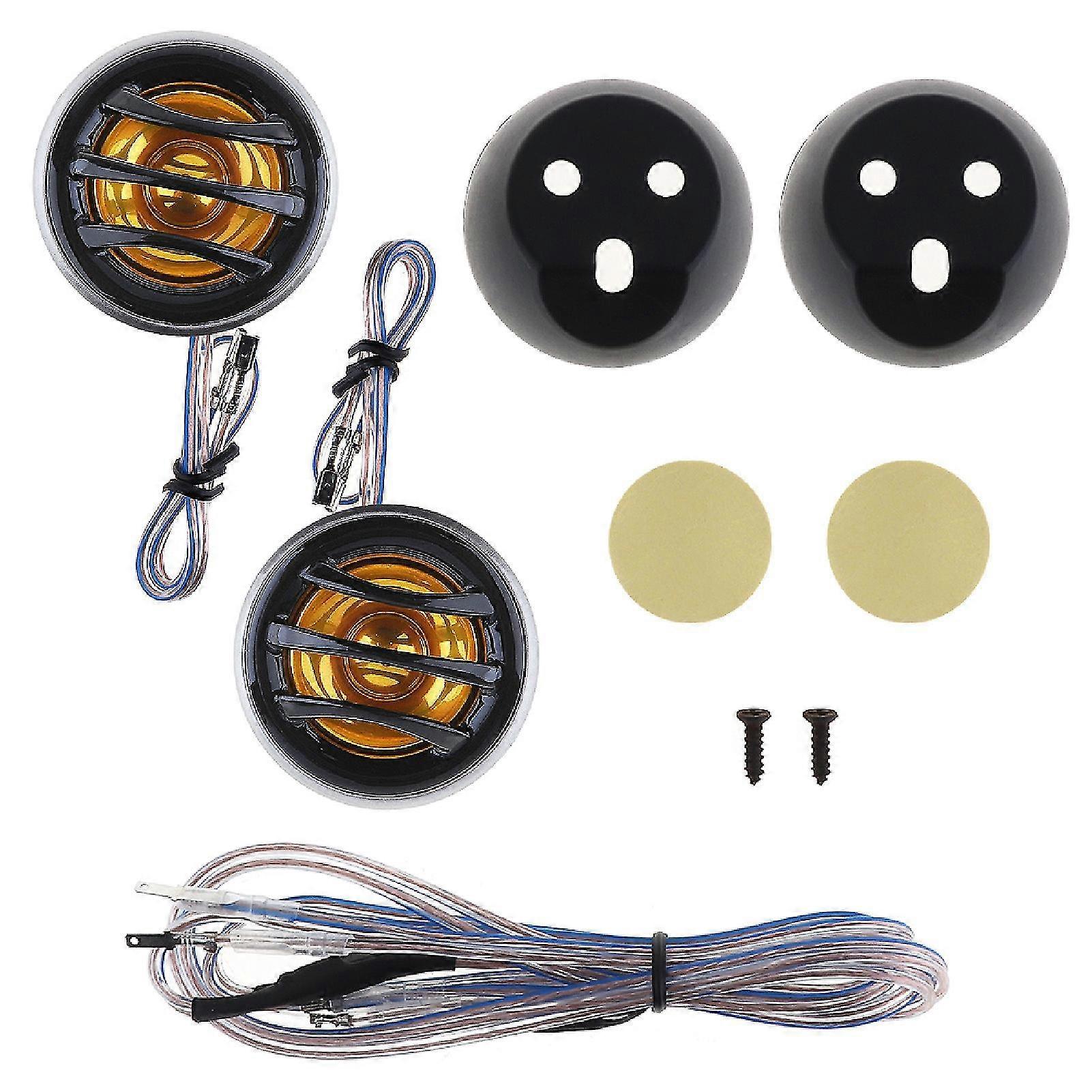 2pcs Loudspeaker Optimized Coil Easy Install Abs High Efficiency Car Speaker For Car