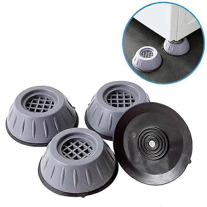 4-pack vibration-damping feet to washing machine gray