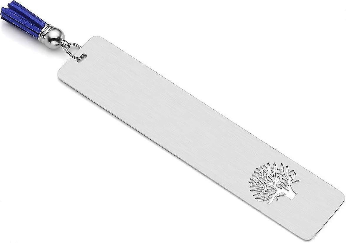 Signets en acier inoxydable Argent Hollow Tree Of Life Book Marker Solid Bookmark