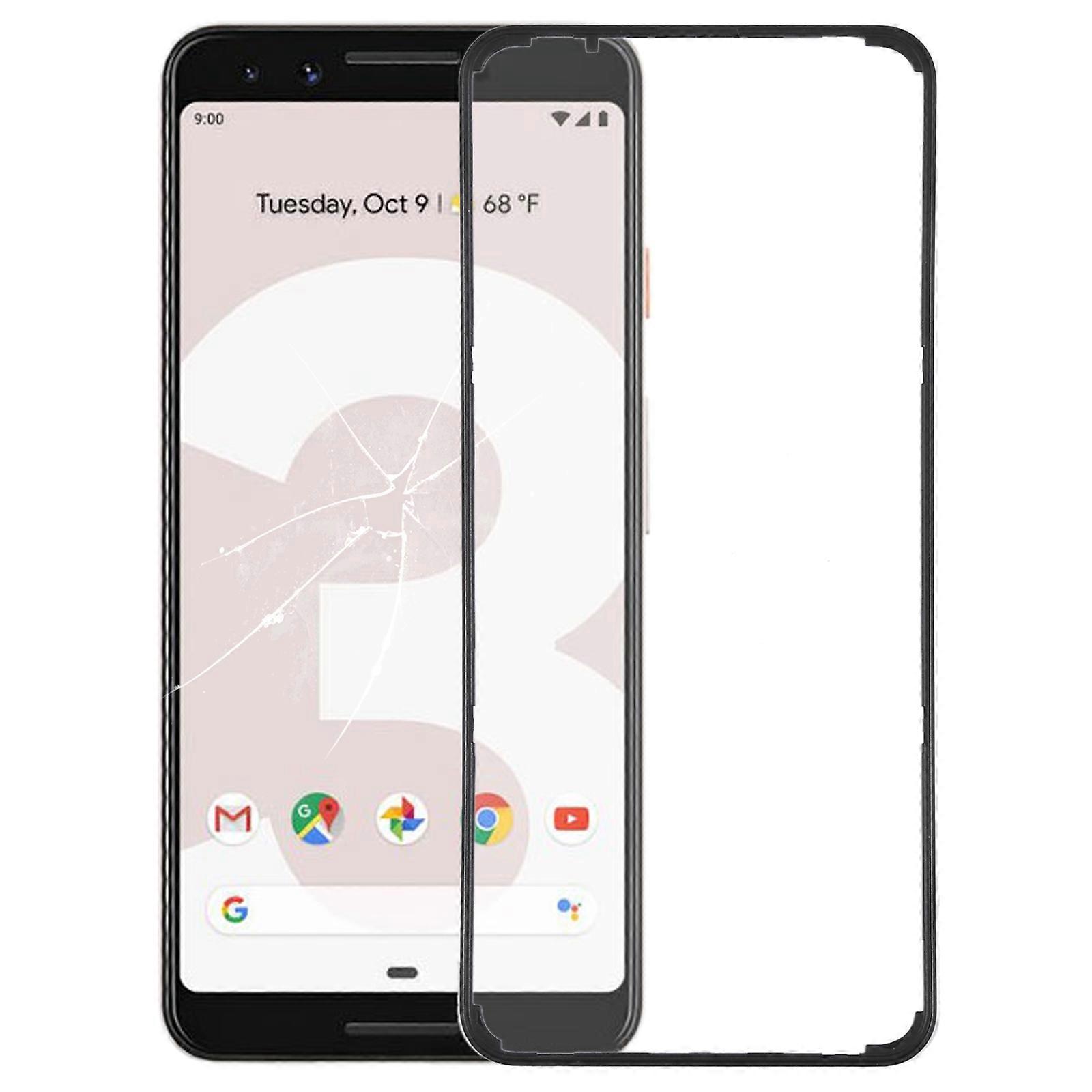 Front LCD Screen Bezel Frame  For Google Pixel 3 For Google Pixel 3