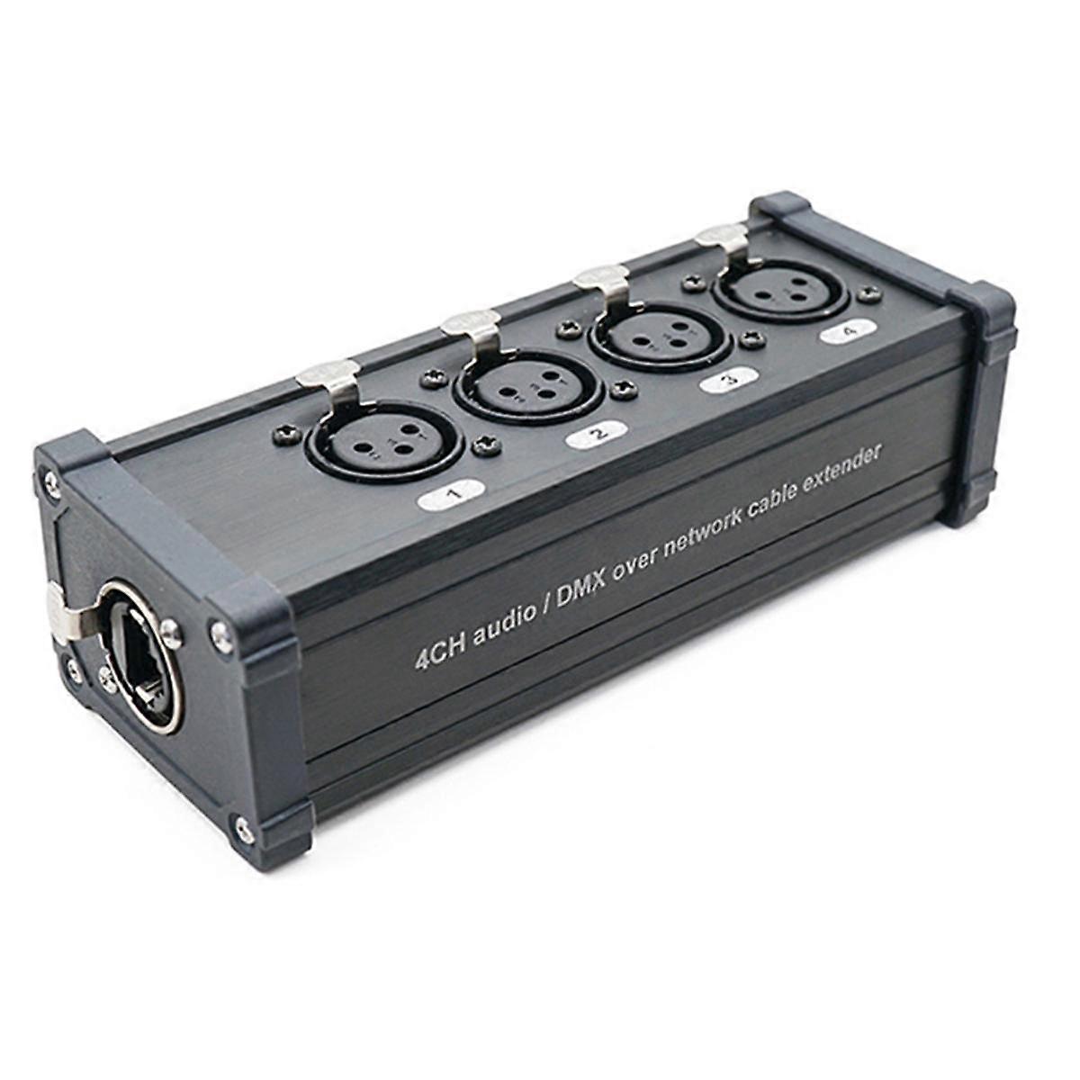Network Signal Extender Light Conversion Digital Network Cable to Analog Signal Distribution Transmission Box(B)