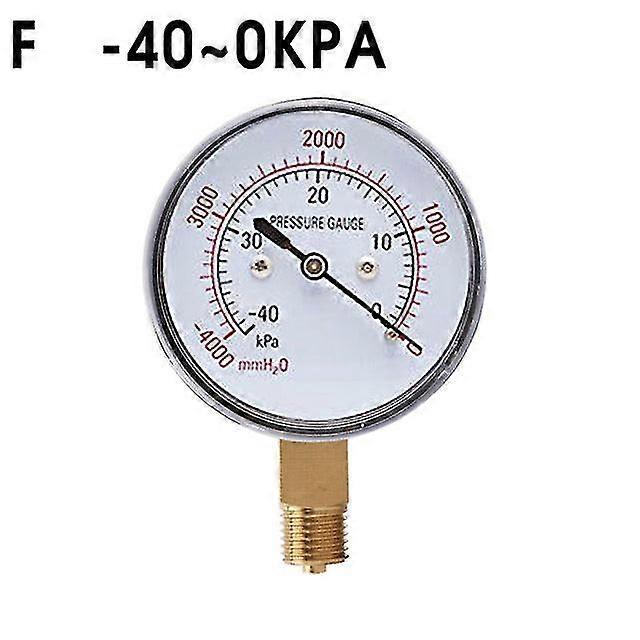 -4/-6/-10/-16/-25/-40 ~0 Kpa bellows pressure gauge vacuum pressure gauge vacuum negative pressure gauges measuring instruments