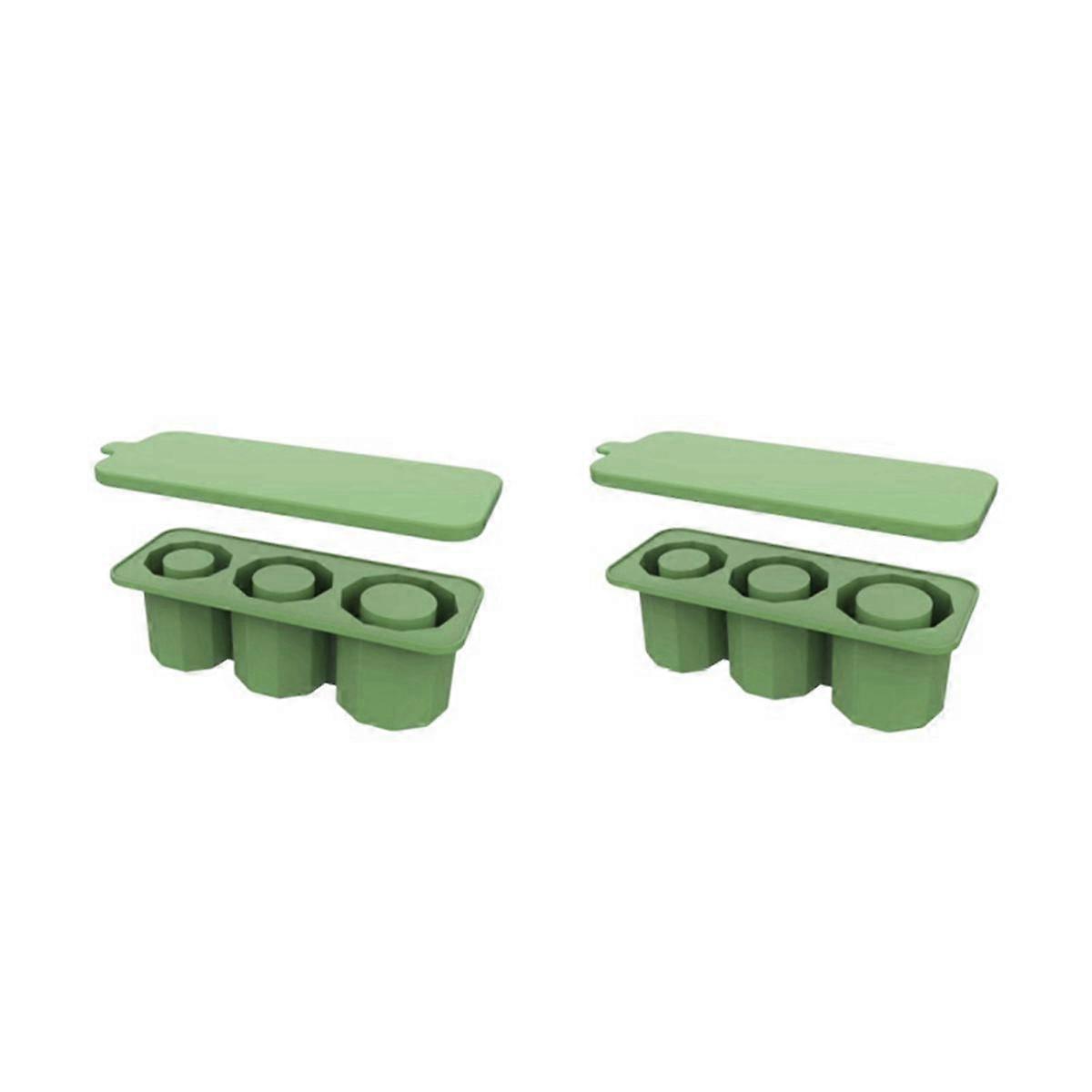 For Ice Tray Large Capacity Ice Tray Ice Making Mold Silicone Ice Tray Suitable for 30oz/40oz,E