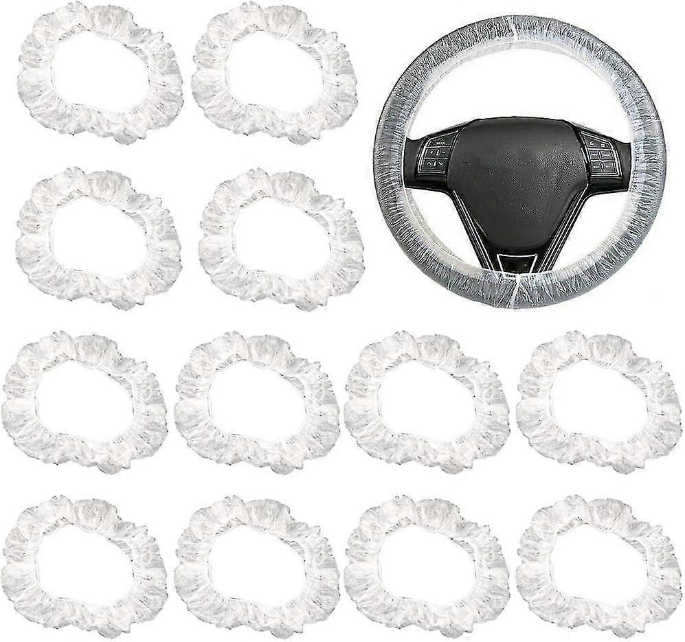 300pcs Transparent Universal Steering Wheel Cover