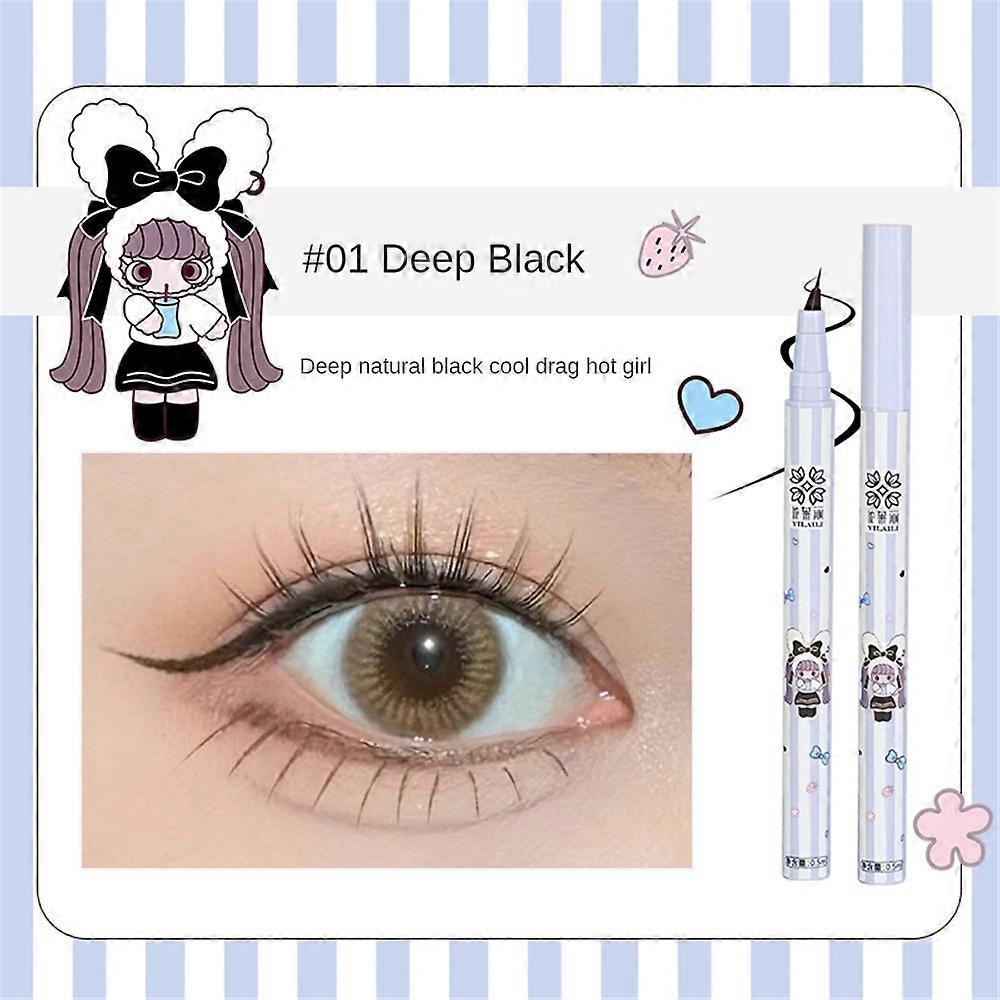 All Day Waterproof Liquid Eye Liner, Easy To Use Eyeliner Pen, Smudge and Transfer Proof, Liner Stays On All Day and Night, Goes On Smoothly Without S