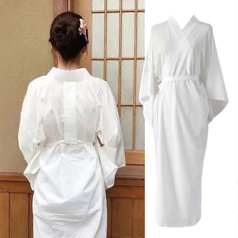 Japanese Women's Traditional Kimono Summer Juban (Underwear) - White Polyester