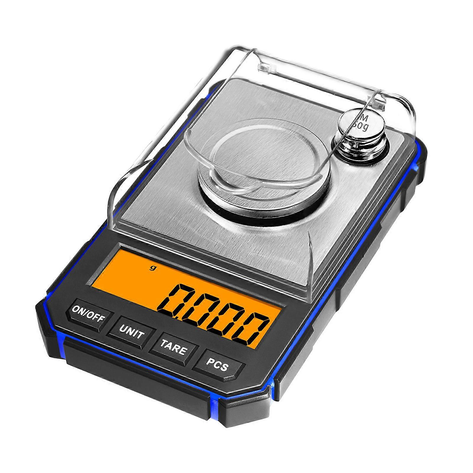 "High Precision 50g Digital Scale with 0.001g Accuracy for Gold Jewelry and Multi-Unit Weighing"