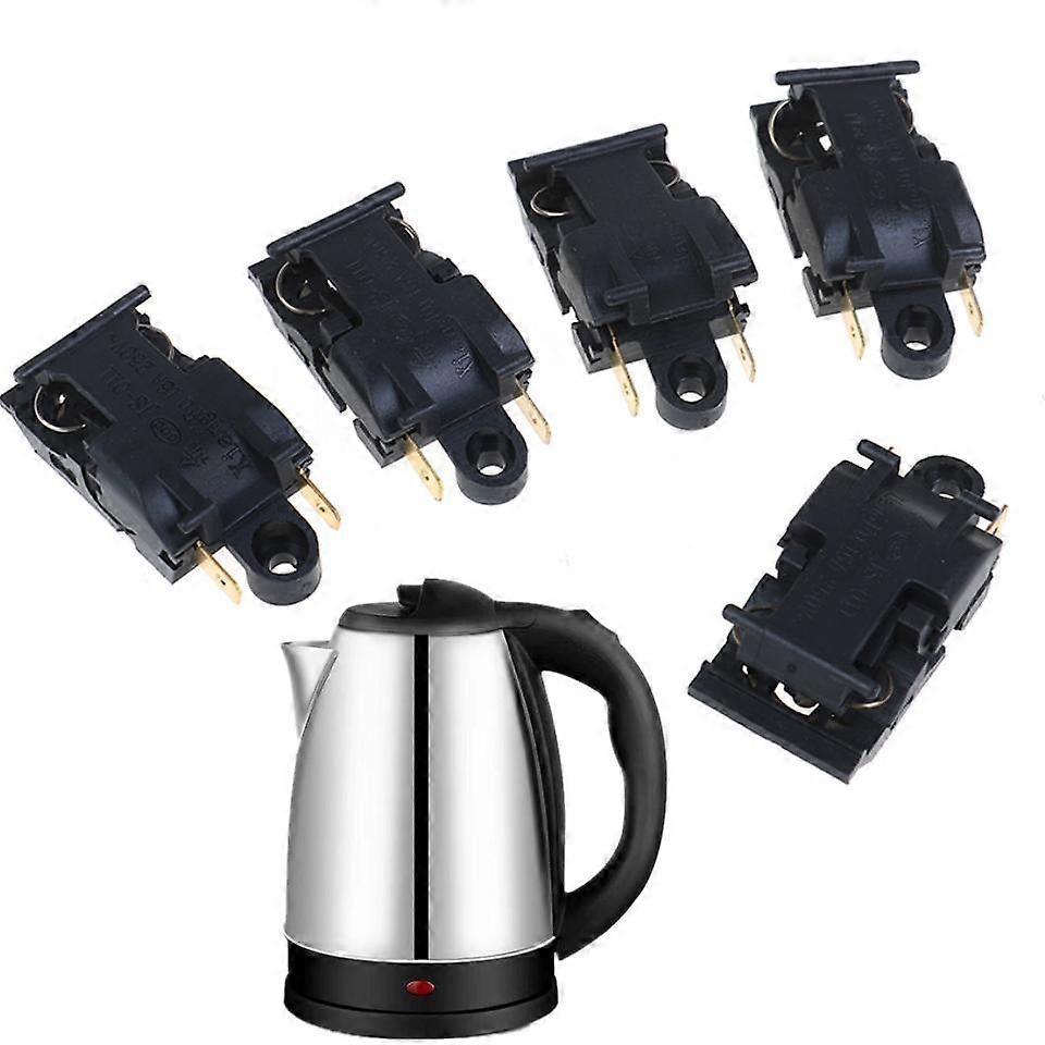 5pcs 16A Enhance Electric Kettle Functionality Thermostat Switch Quick Electric Kettle Power Switch Automatic Power Off Switch