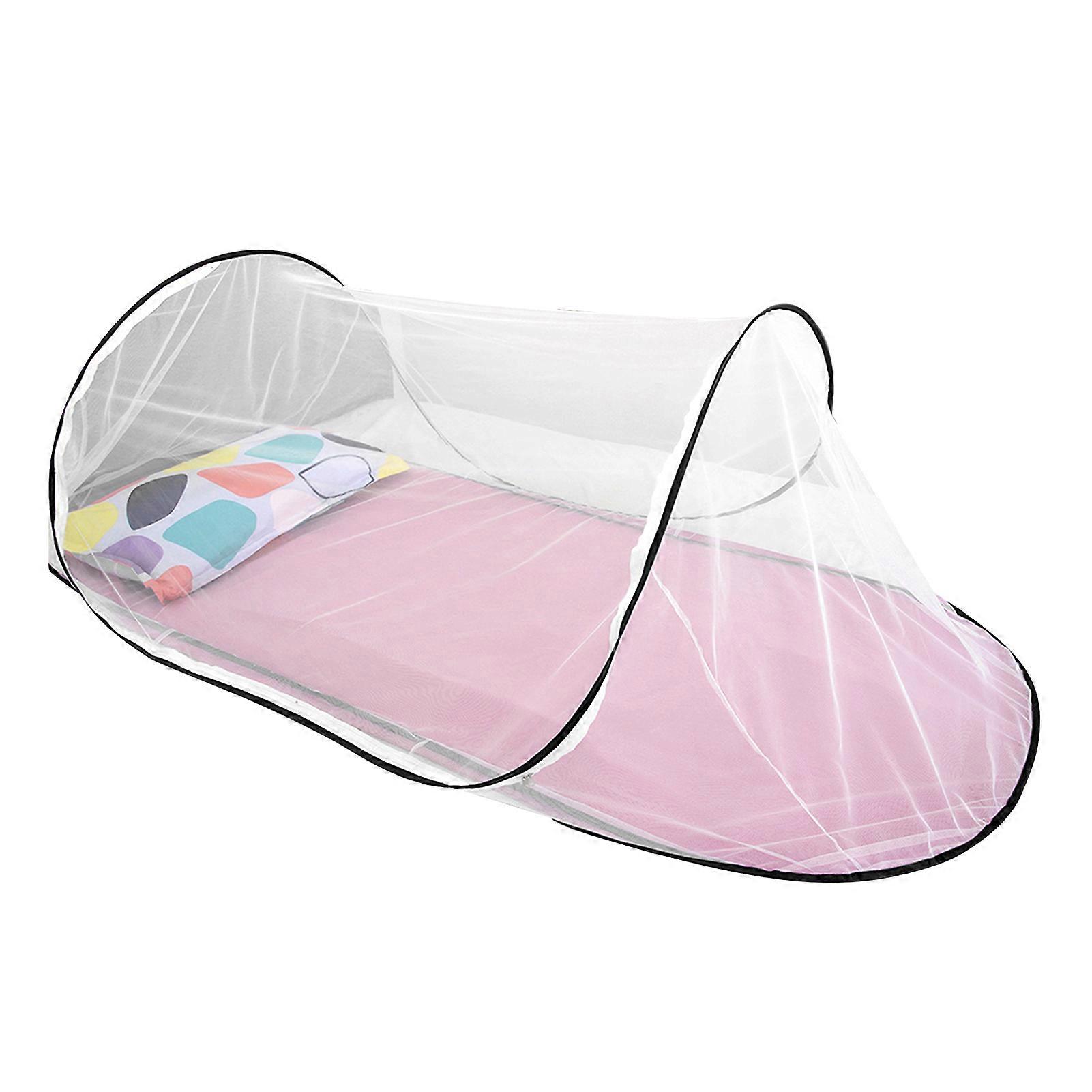 Gratis installation Fällbara myggnät Andningsbar säng Myggor Tält Lätt Bärbar Mesh Net