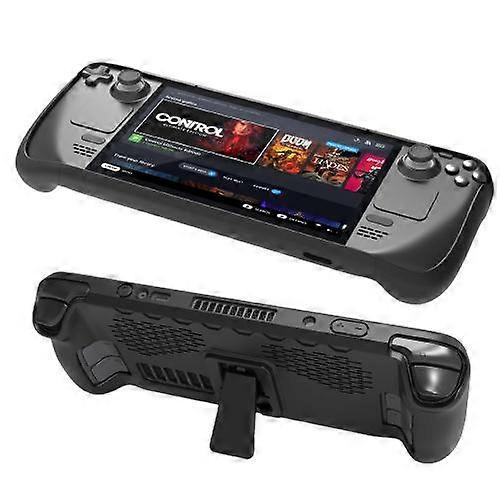 7pcs Case Set Tpu Cover With Stand Touchpad Button Stickers Dustproof Non-slip Game Accessories For Steam Deck Accessories