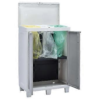 Garden Dustbin With 3 Bags Dark Grey 65x38x102 Cm