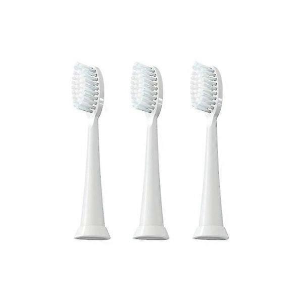 Clean Sonic Electric Toothbrush Replacement Heads - 3 Pack, White