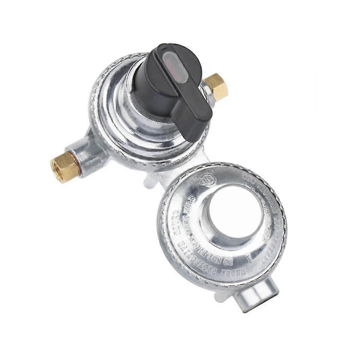 2-stage Automatic Changeover Lp Propane Gas Regulator , 1/4inch Sae Inverted Flare For Rv Trailer
