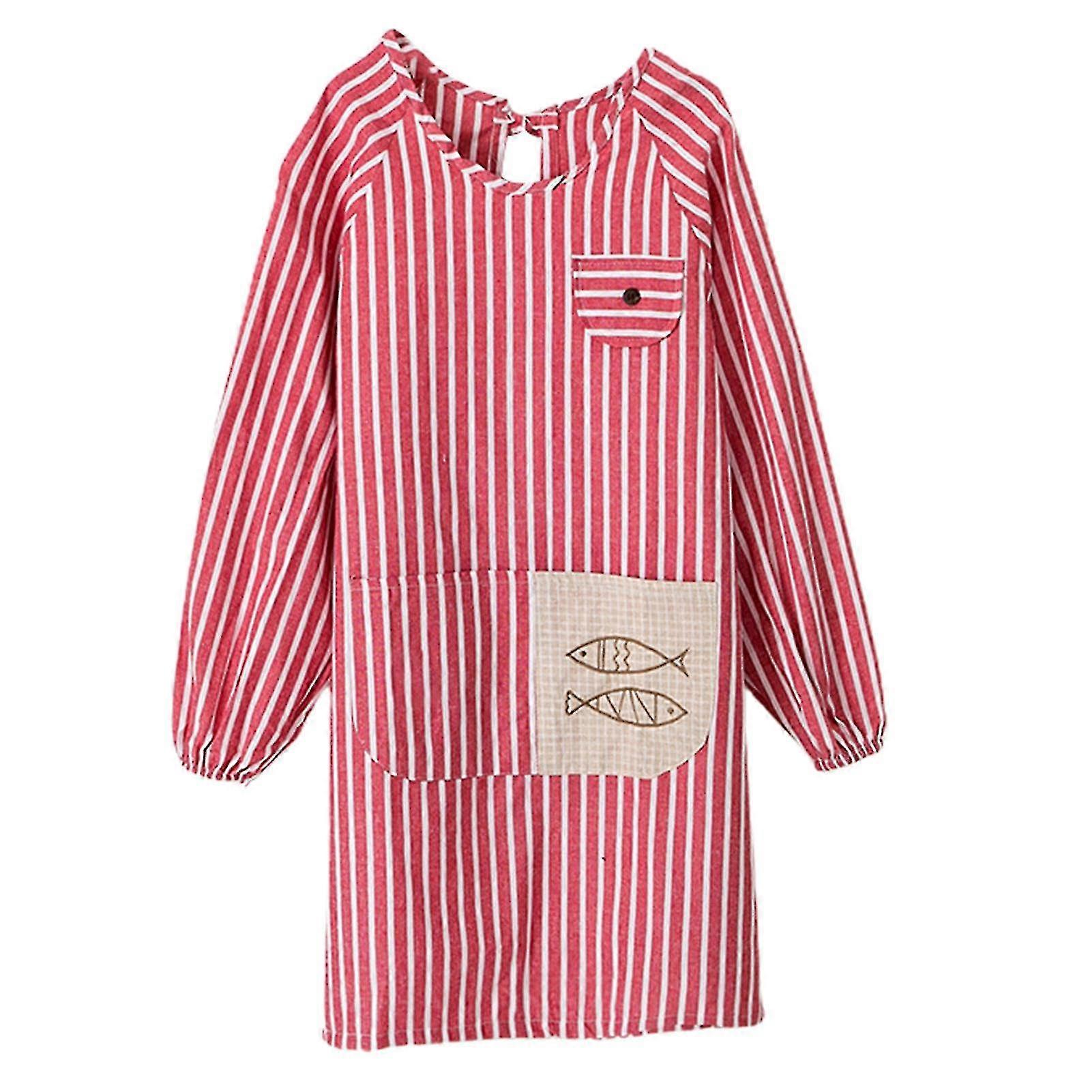 Apron Skin-friendly Oil-proof Polyester Cotton Adjustable Straps Adult Smock Aprons For Cooking