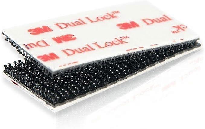3M Double Lock SJ3550 Double Lock Tape - Quick Release - For Reversible Connection - 25.4mm x 50mm - Black (Pack of 10),2024 Ping