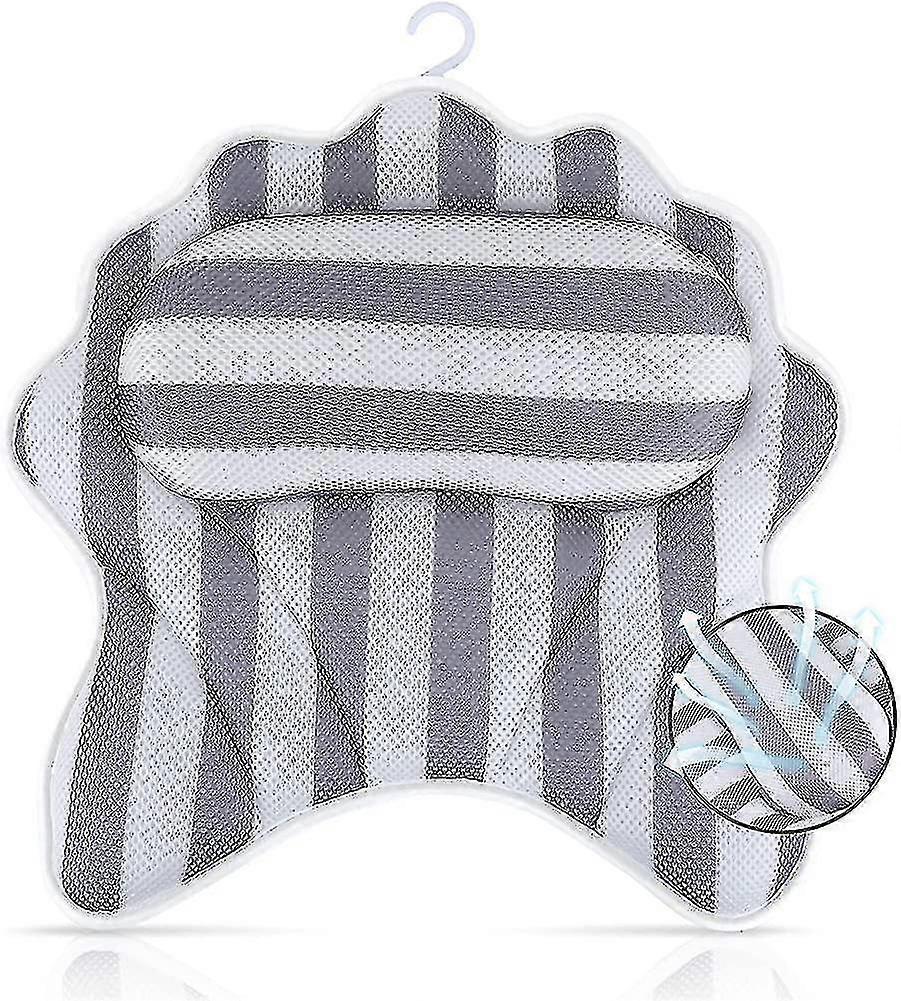 Ergonomic Bath Pillow Comfortable Bath Pillow For Relaxation With 6 Strong