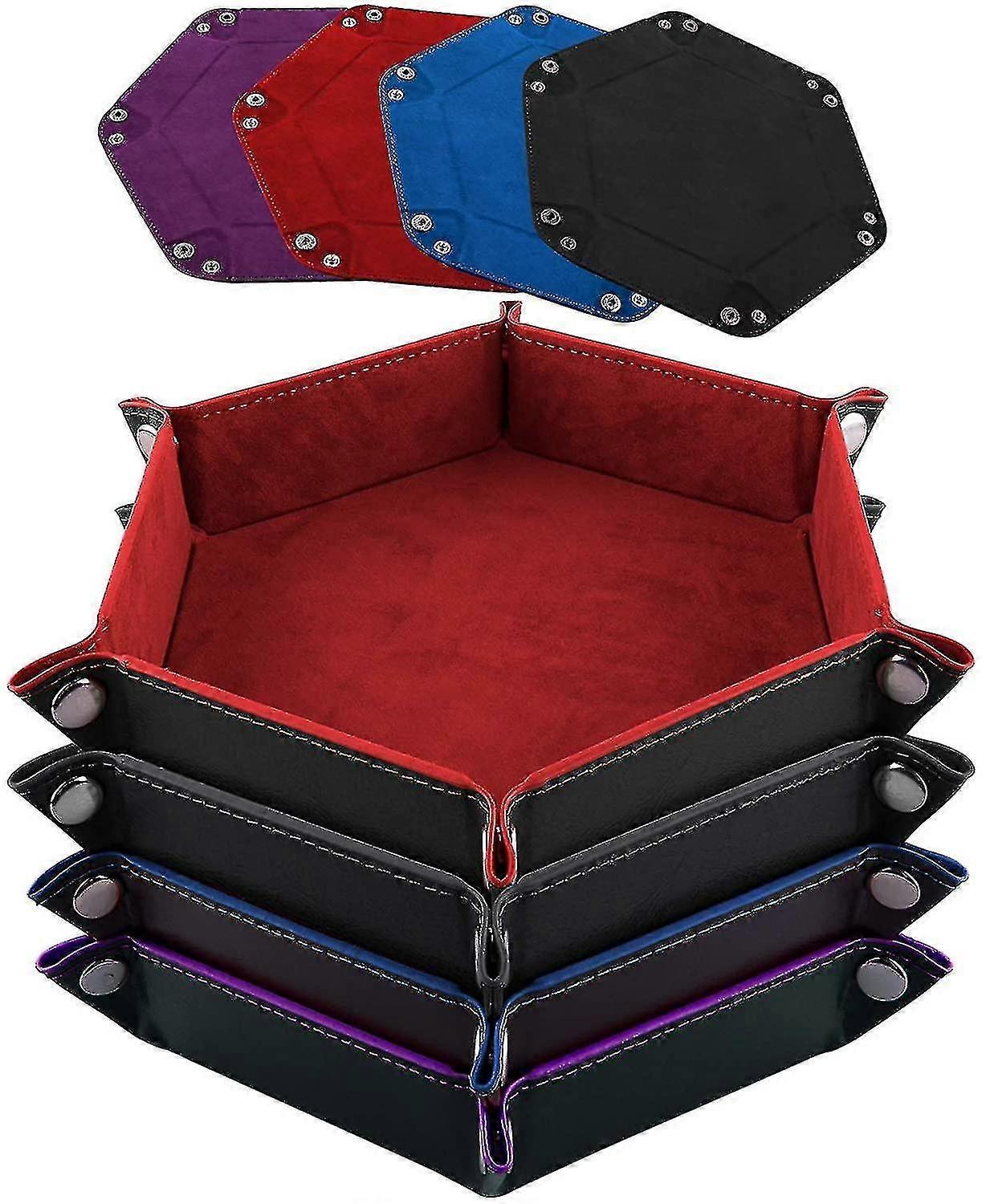 4 stykker terninge brædder læder og fløjl terninge plader terninger spil