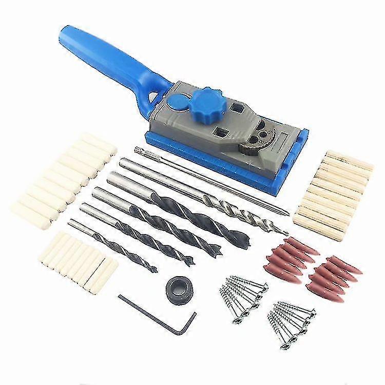 Punch Locator Kit With Carpentry Panel Connector For Slant Hole Locator