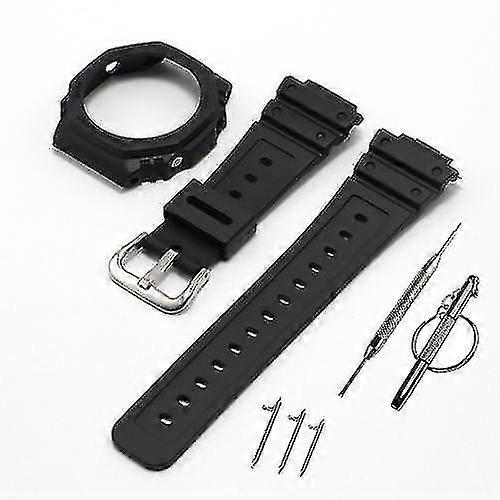 Suitable For Silicone Watch Strap For Casioak Ga2100 Ga2110  Rubber Case Bezel Quality And Replaceme