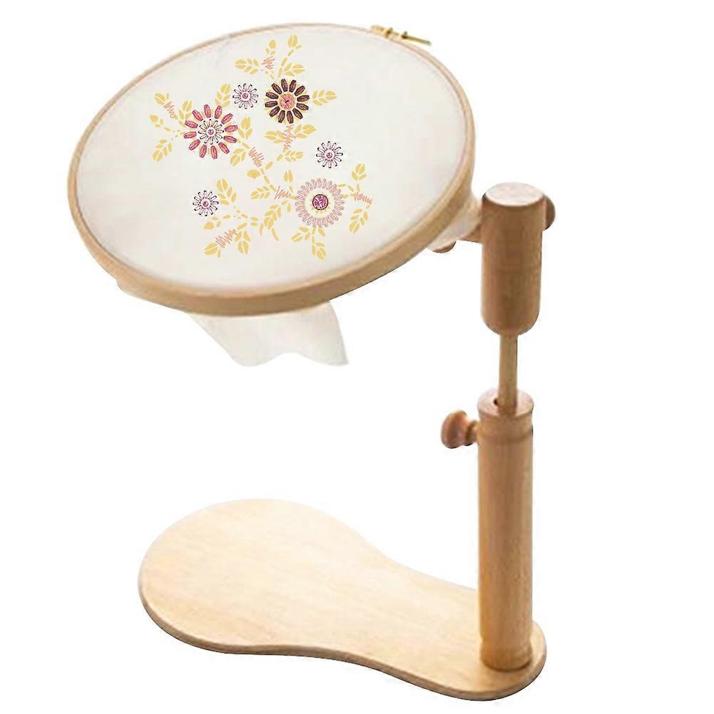 30cm Standing Embroidery Hoop Frame 360 Degree Rotating Cross Stitch Rack Stand