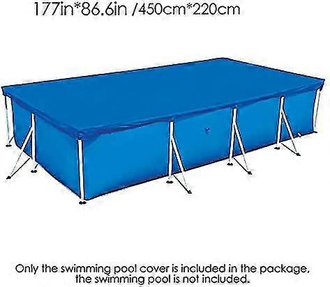 Pool Cover Rectangular Swimming Pool For Inflatable Family Pool 450 X 220 Cm