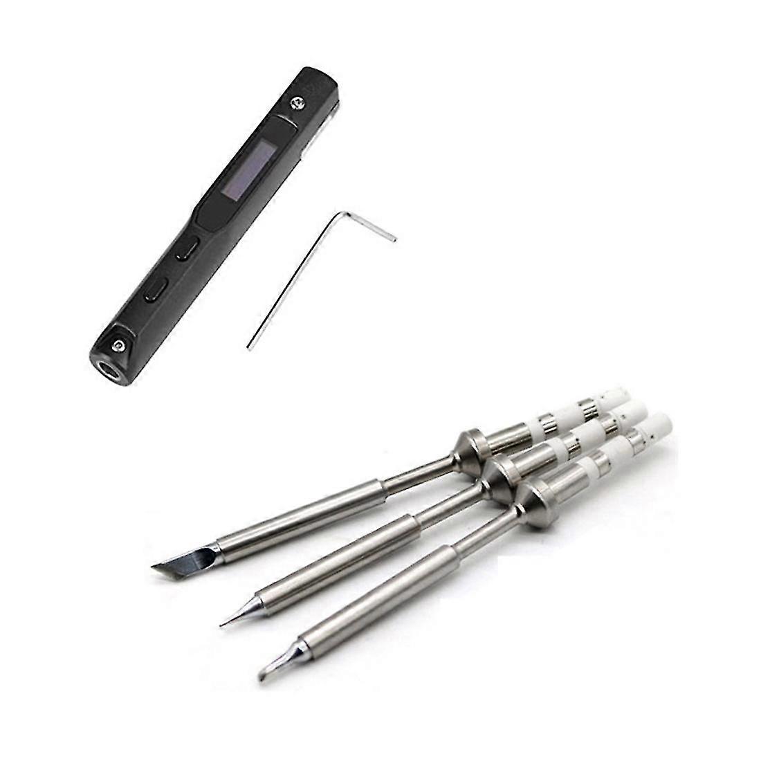 Mini Portable Ts100 Oled Programmable Electric Soldering Iron Station Stm32 Digital Display Rapid W