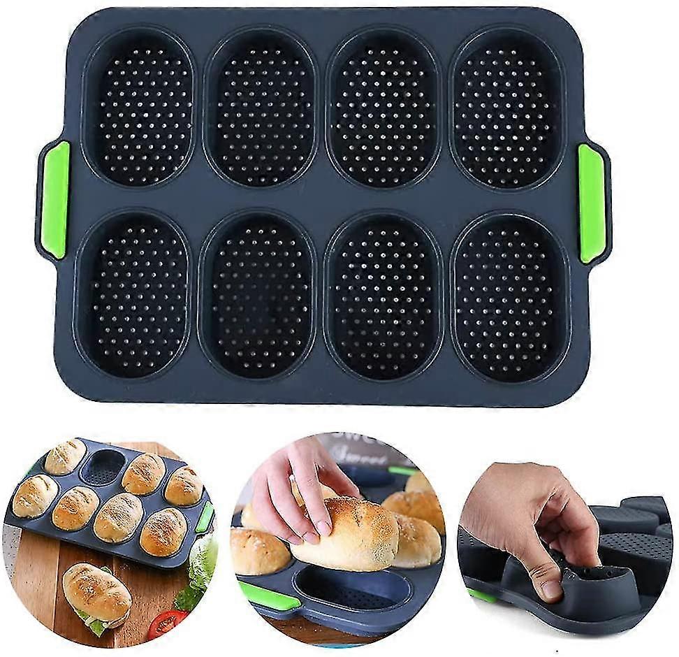 Mini Baguette Baking Tray, Bread Crisping Tray, Non-stick Perforated