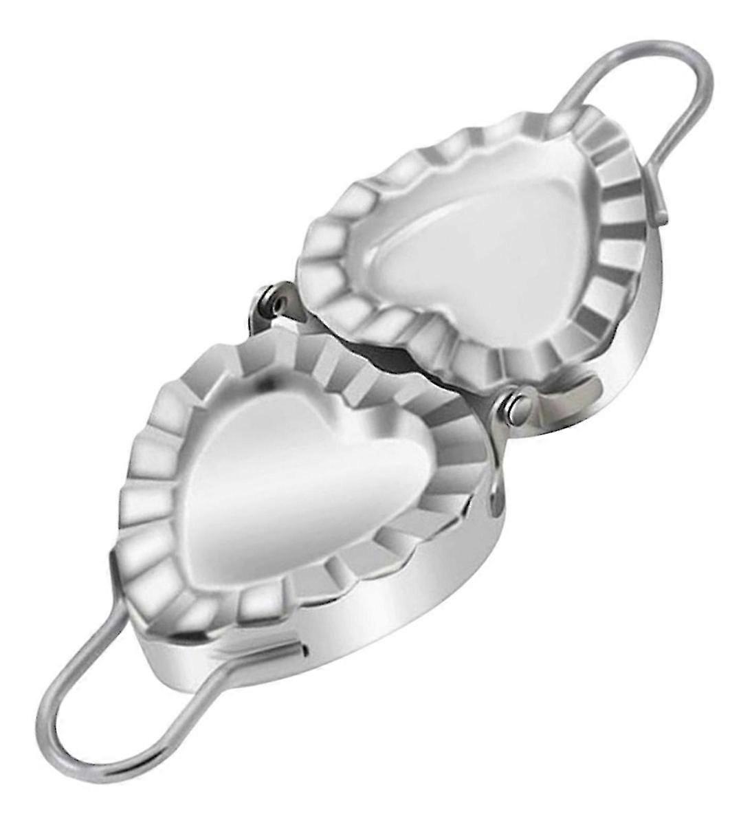Dumpling Machine Cookware Kitchen Accessories, Stainless Steel Dumpling Wrapping Tools Heart-shaped Creative Dumpling Mold (1pcs)