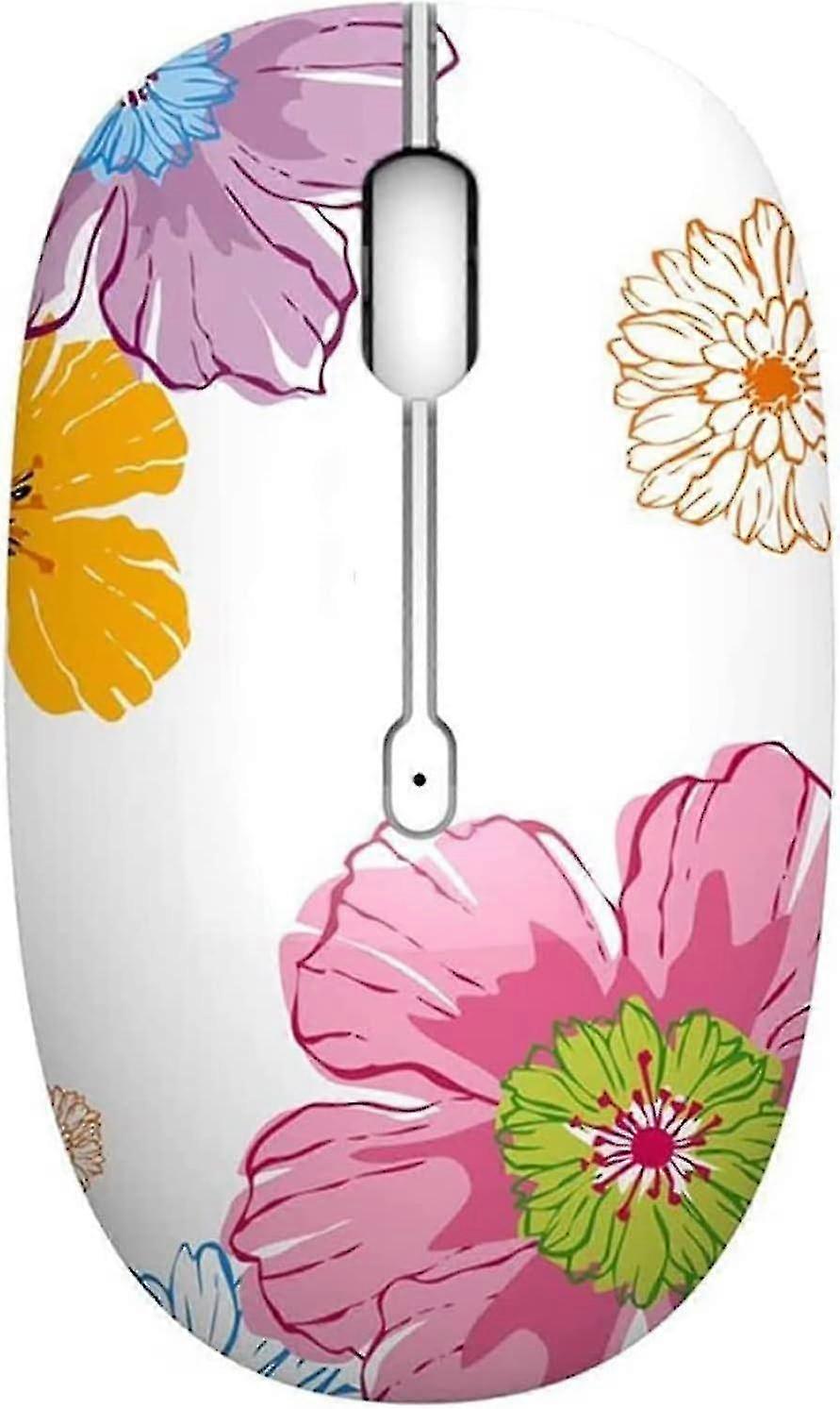 Flower Print Wireless Mouse