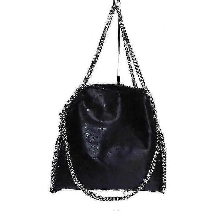 Handbag Supported Shoulder And Hand With Stella Mccartney Style Chain (black) ...
