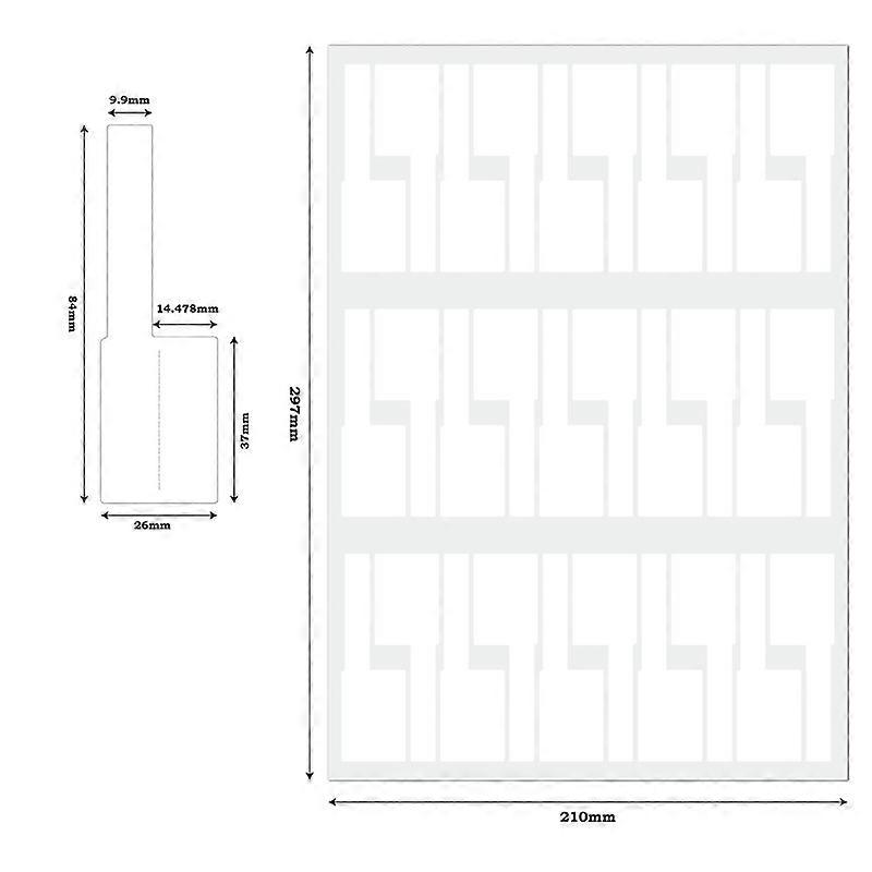 16 Sheets Wire Label Cable Tag Stickers 8 Colors Self-adhesive Cable
