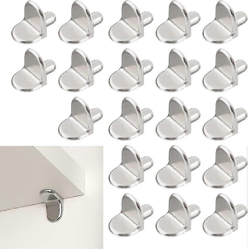 Shelf Supports, Pack Of 20 Angled Shelf Supports, Zinc Alloy Shelf Floor Holder L Shape Shelf Holder For Furniture Bookshelf Cabinet