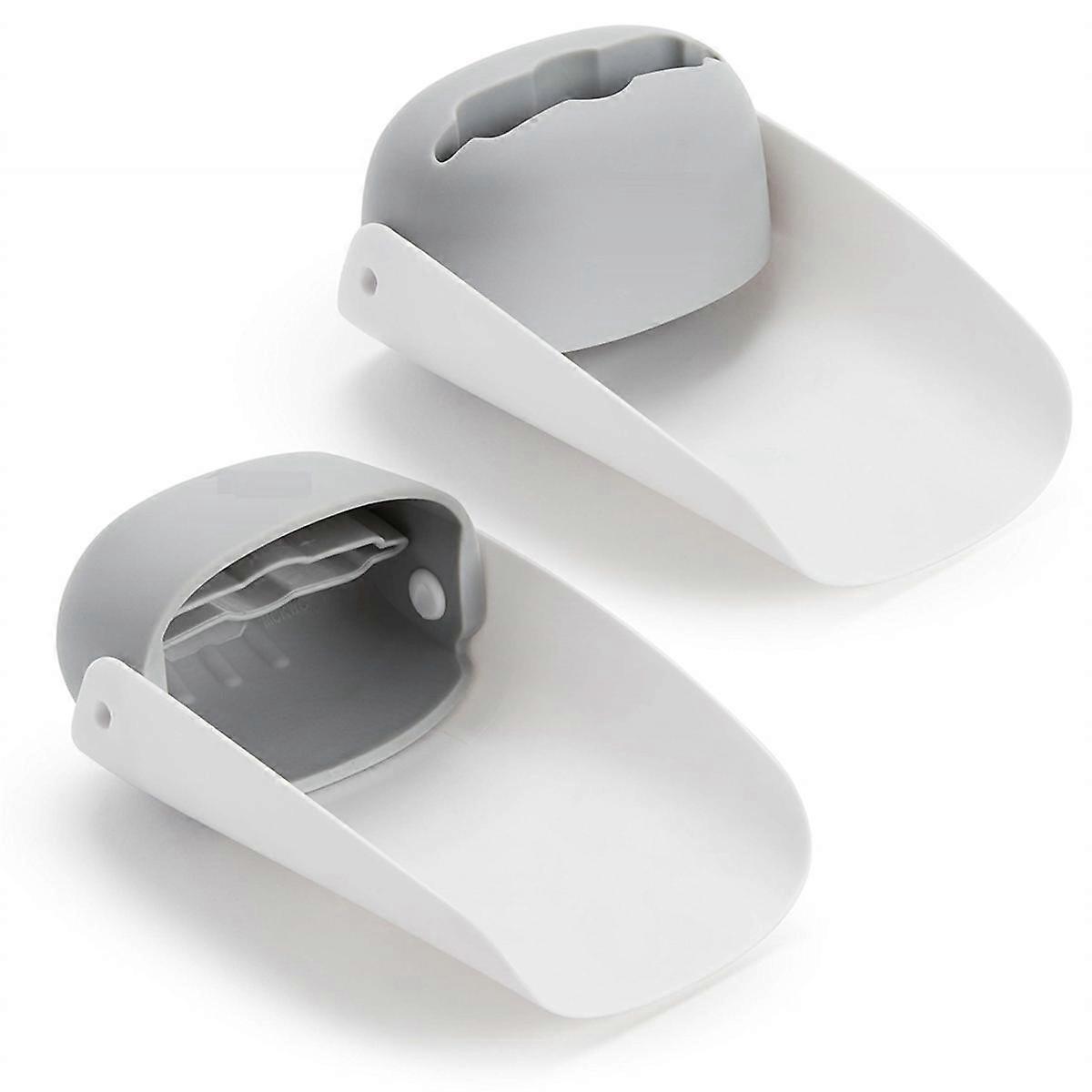2 Piece Faucet Extenders Steering Adjustment Kids Hand Washing Sink Safety for Babies (Gray)