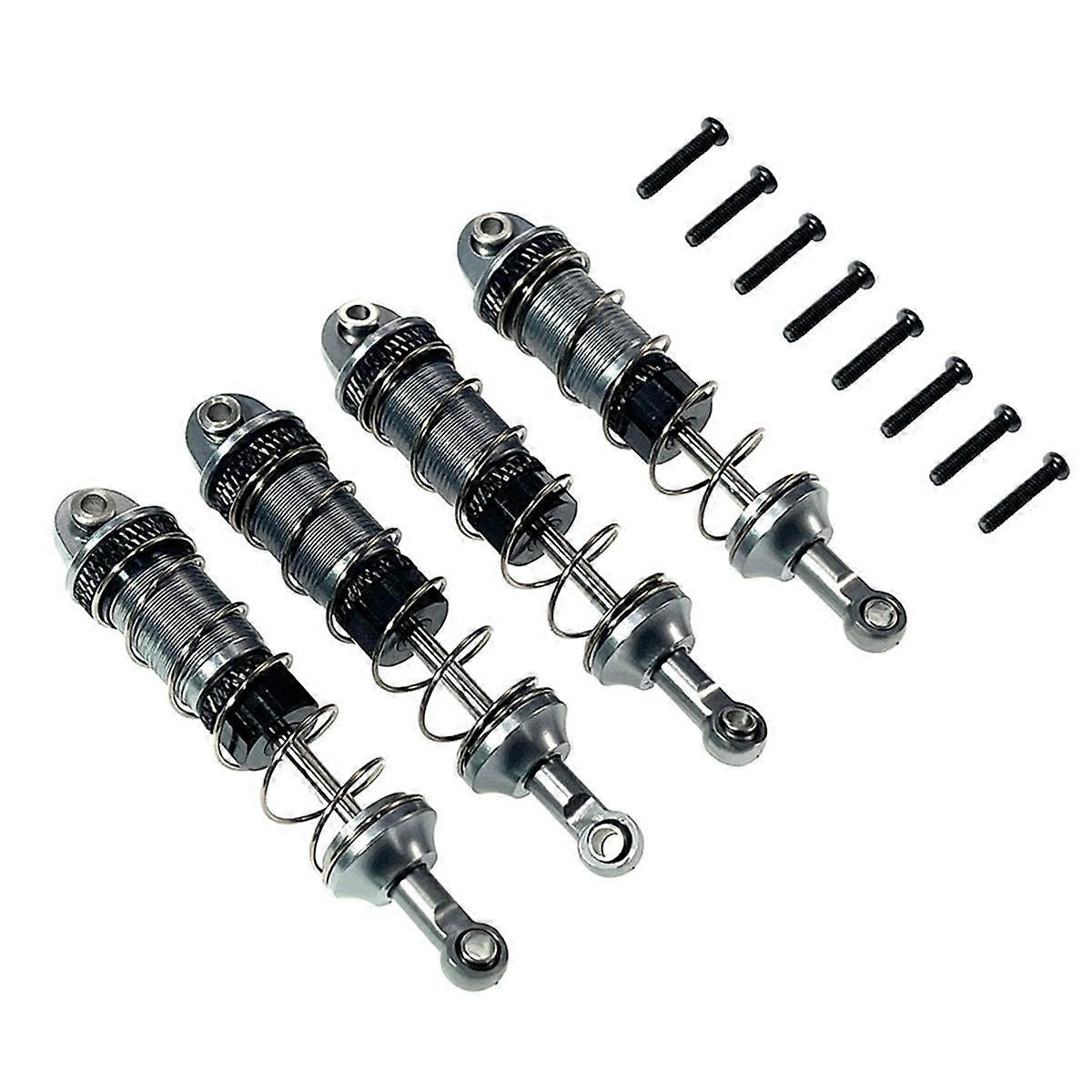 4Pcs Alloy Front Rear Oil for 16207 16208 16209 16210 H16 H16BM 1/16 RC Car Upgrades Parts Titanium