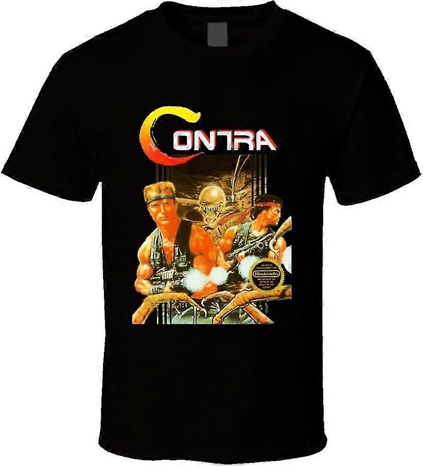 Contra Retro NES Box Art Video Game Retro T Shirt