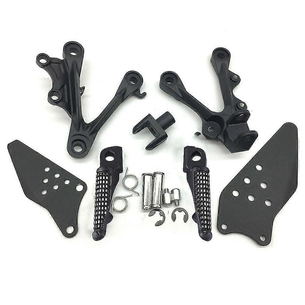 for ZX6R/636 Black Front Foot Pegs Footrest Bracket Fit for 2009-2015