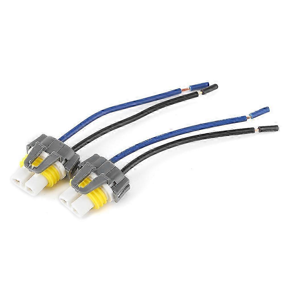 2pcs H13 9008 Female Socket Wire Harness Adapter Connector for Light Heat Resistant Ceramic LED Plug