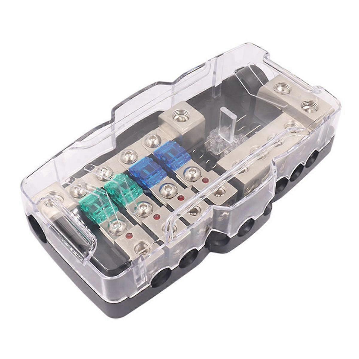 Car Audio Stereo Holder Fuse Block Fuse Box Car Audio Stereo MultiFunctional 4 Way Distribution Ho