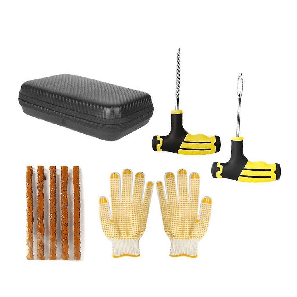  ערכת תיקון צמיגים סט תקע פנקב תיקון צמיגים אופניים אוטומטי סט סטודינג 5/7 יחידות